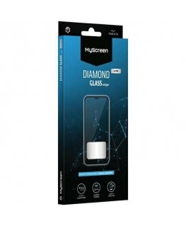 MyScreen Diamond Glass Edge Lite FG Honor X8c mustasuojalas, mustan väri.