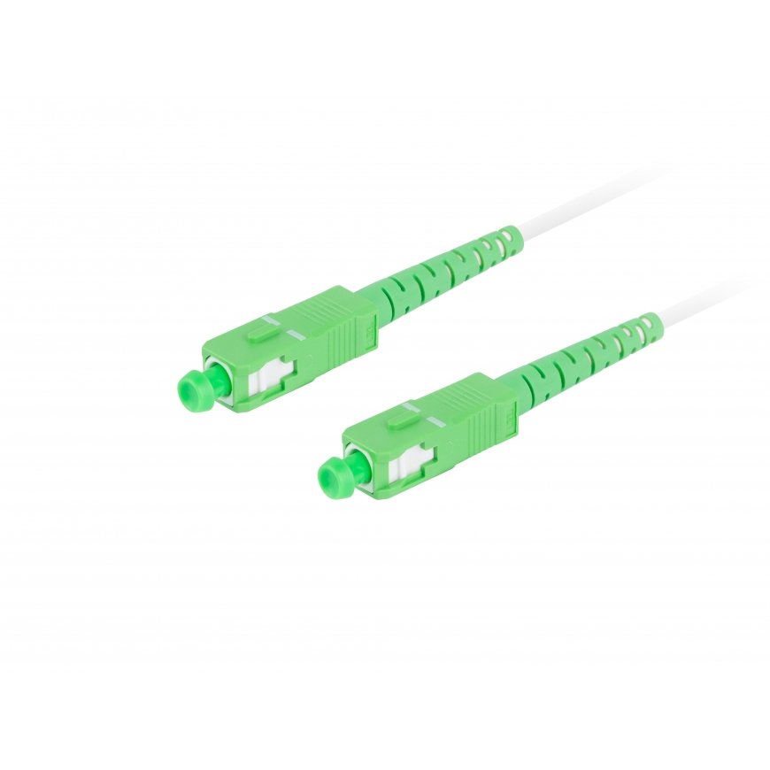 Lanberg FO-SASA-SS21-0200-WH InfiniBand un optiskās šķiedras kabelis 20 m SC Balts – 2