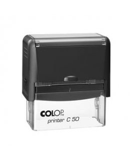 Штамп COLOP Принтер C50, черный корпус, бесцветная подушечка