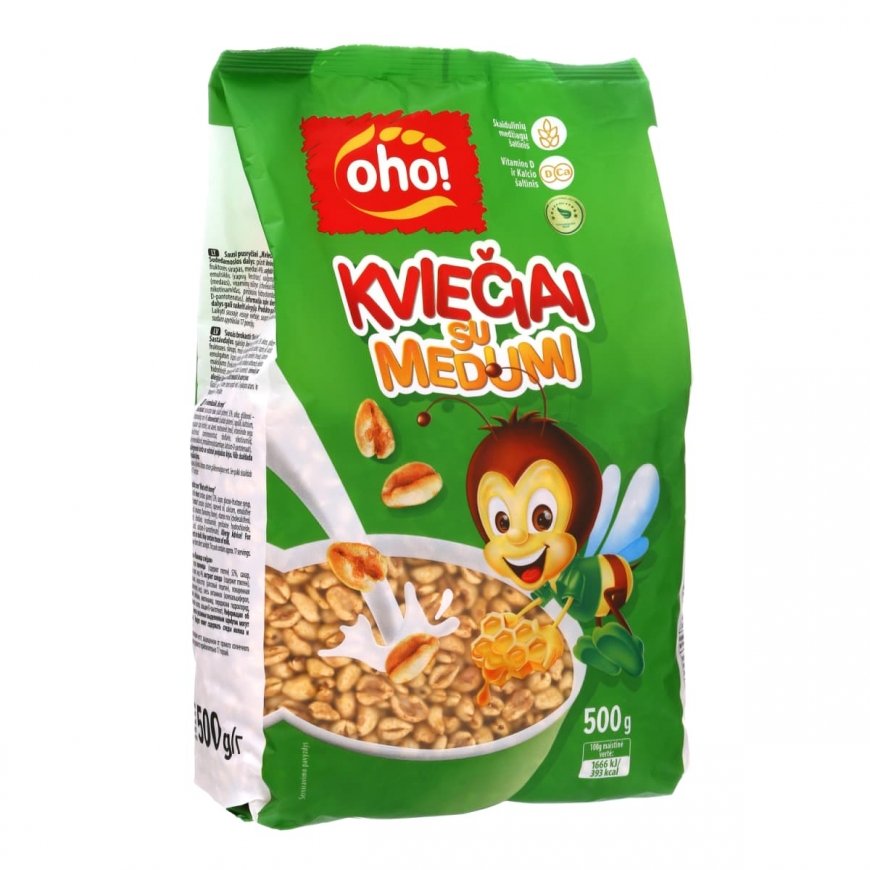 "OHO!" Honey Wheat Breakfast Cereal, 500g – 2