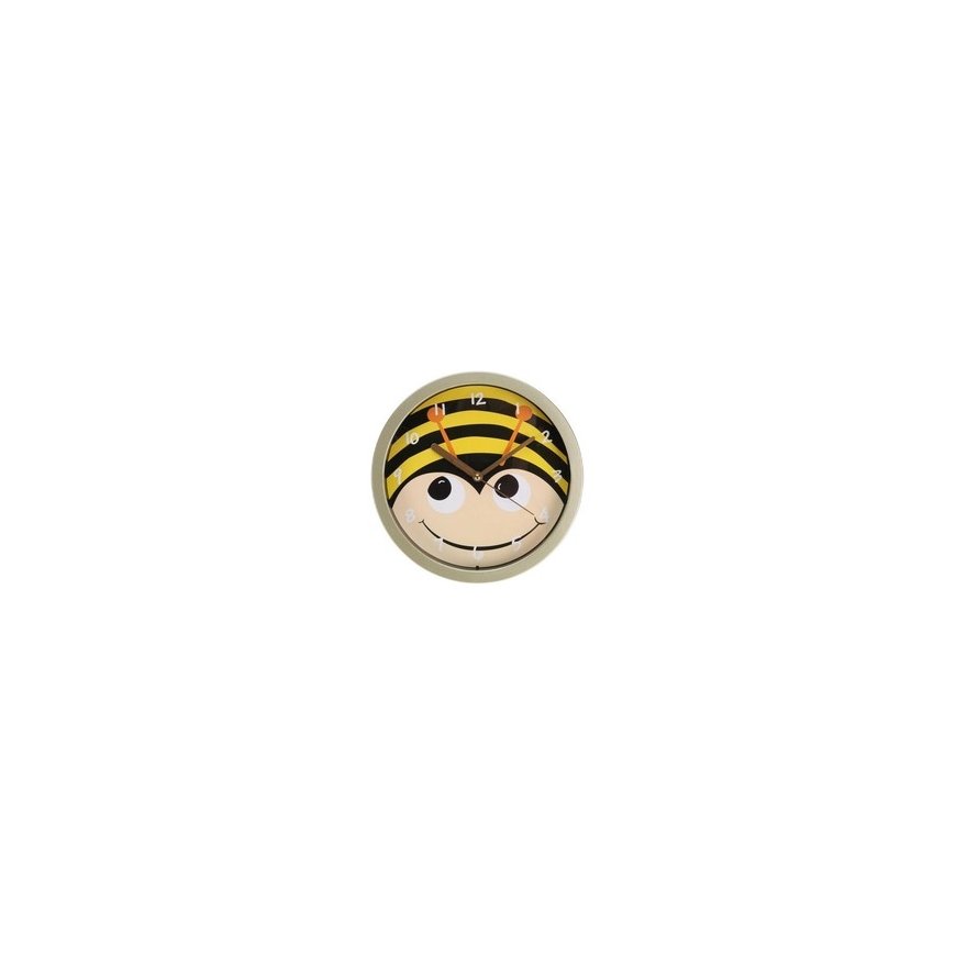 Puikus namų apyvokos daiktas VAIKIŠKAS GYVŪNŲ FORMOS SIENINIS LAIKRODIS 20 CM BITĖS FORMOS