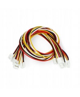 Seeed Studio Grove, five socket-to-socket 4-pin, 2mm / 30cm wire set with holder