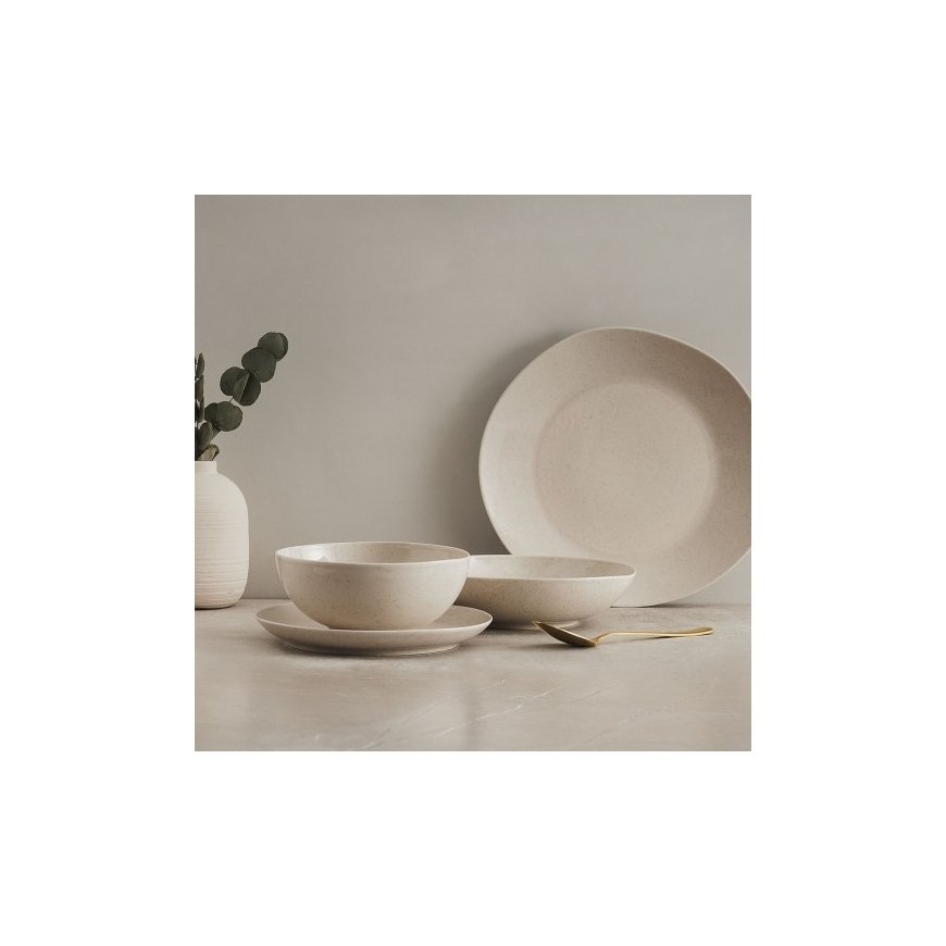 Salaterka Organic 17 cm smėlio spalva AMBITION
