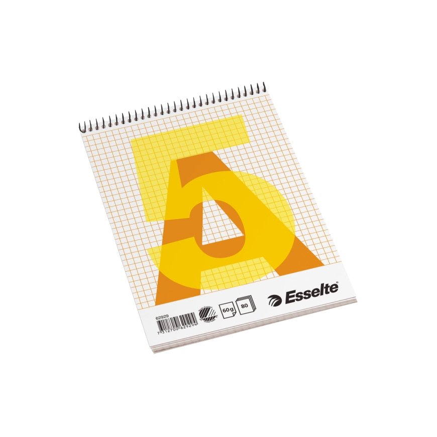 Esselte Spiral Pad A5 Squared – Top spiral –