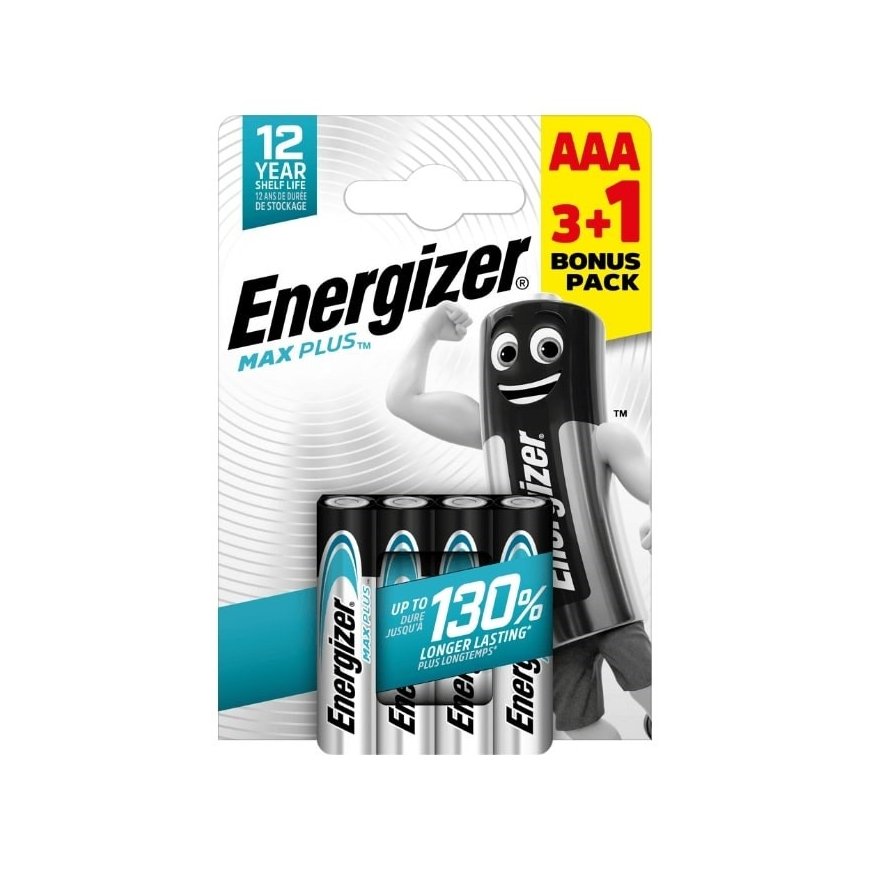 Energizer LR03/4 Max Plus AAA 3+1 free
