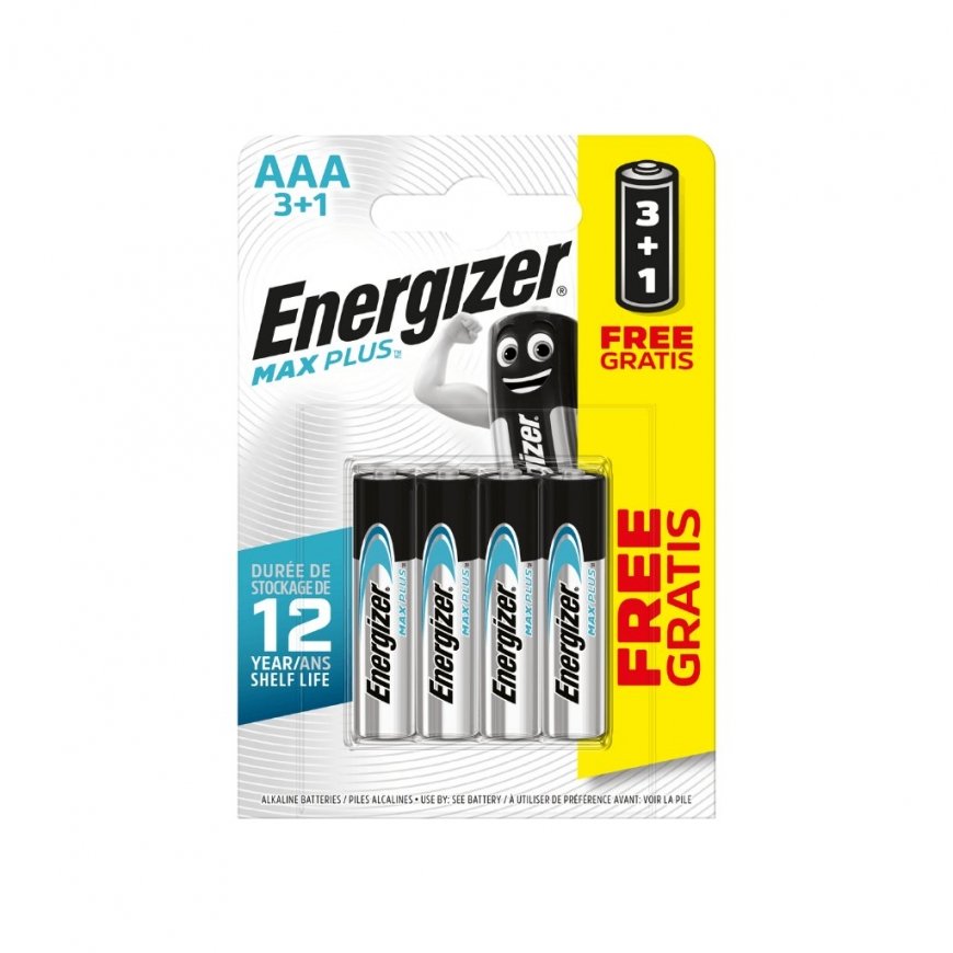 Energizer Energizer LR03/4 Max Plus AAA 3+1 tasuta – 2