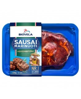 Biovela Sausai marinoidut MEKSIKIETIŠET Kananlihamen leikatu 400g