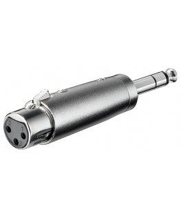 Goobay 27514 kabelių lizdinio / kištukinio jungčių tipo keitiklis XLR 6.35 mm Nerūdijančiojo plieno