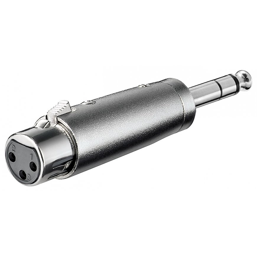 Goobay 27514 kabelių lizdinio / kištukinio jungčių tipo keitiklis XLR 6.35 mm Nerūdijančiojo plieno