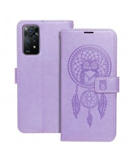 Oem MEZZO grāmatu vāks, kas paredzēts Xiaomi Redmi Note 13 Pro 5G, sapņu ķērājs, violetā krāsā.