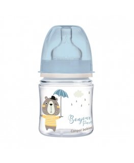 CANPOL BABIES wide neck bottle EASYSTART BONJOUR PARIS, 120 ml, 35/231_blu