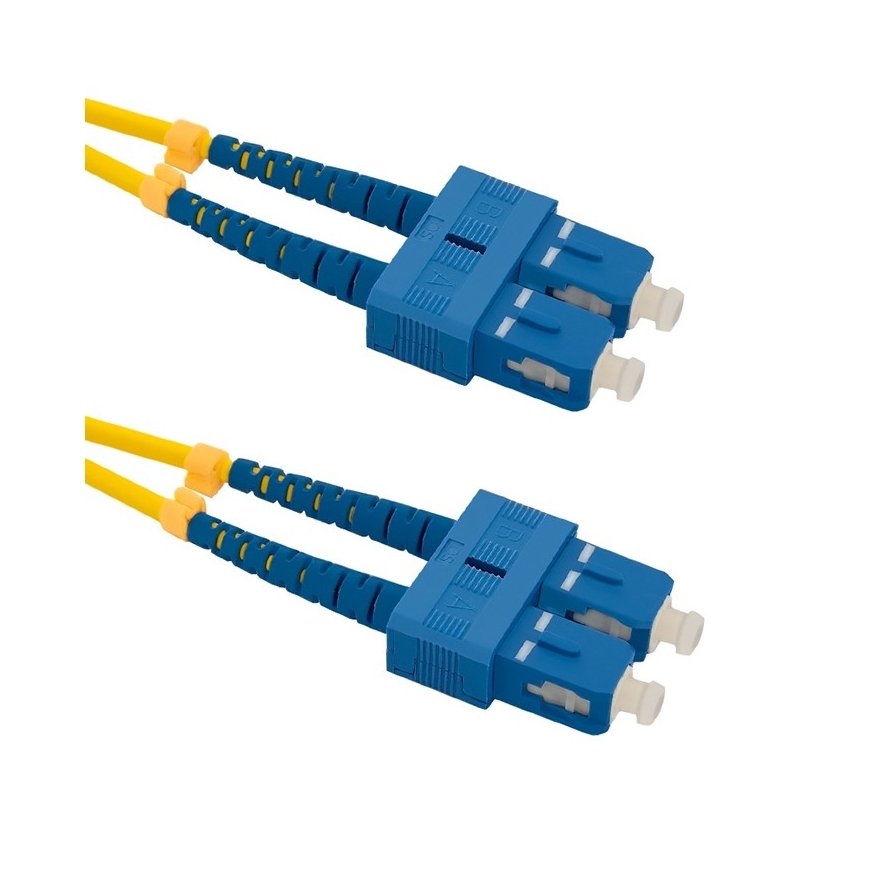 Qoltec 54001 InfiniBand/fibre optic cable 2 m SC Yellow