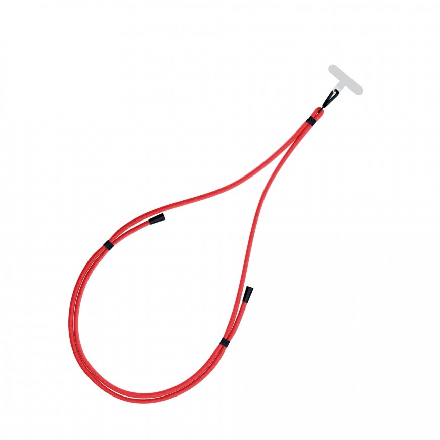 3MK EasyClip strap Mobile phone Nylon, Zinc Black, Red – 2