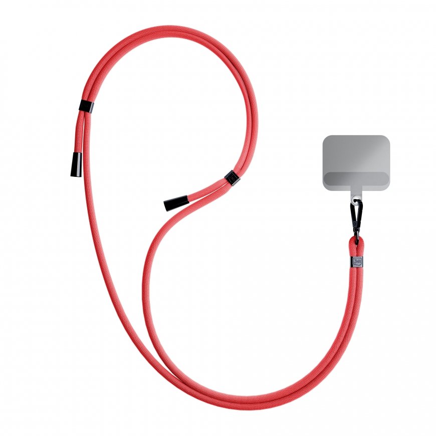 3MK EasyClip rihm Mobiiltelefon Nailon, Tsink Must, Punane – 3