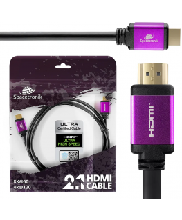 Кабель UHS HDMI 2.1 8K Spacetronik SH-SPR010 1м