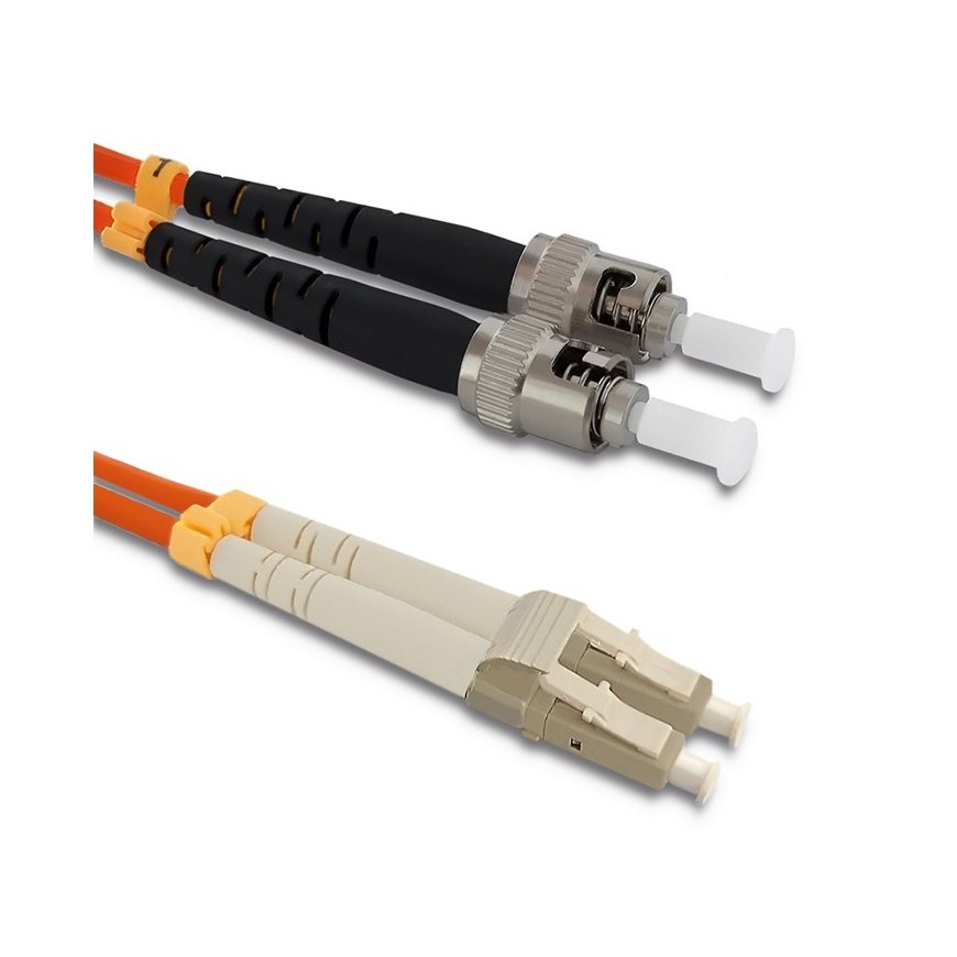 Qoltec 54073 InfiniBand ja kiudoptilised kaablid 3 m LC ST Oranž
