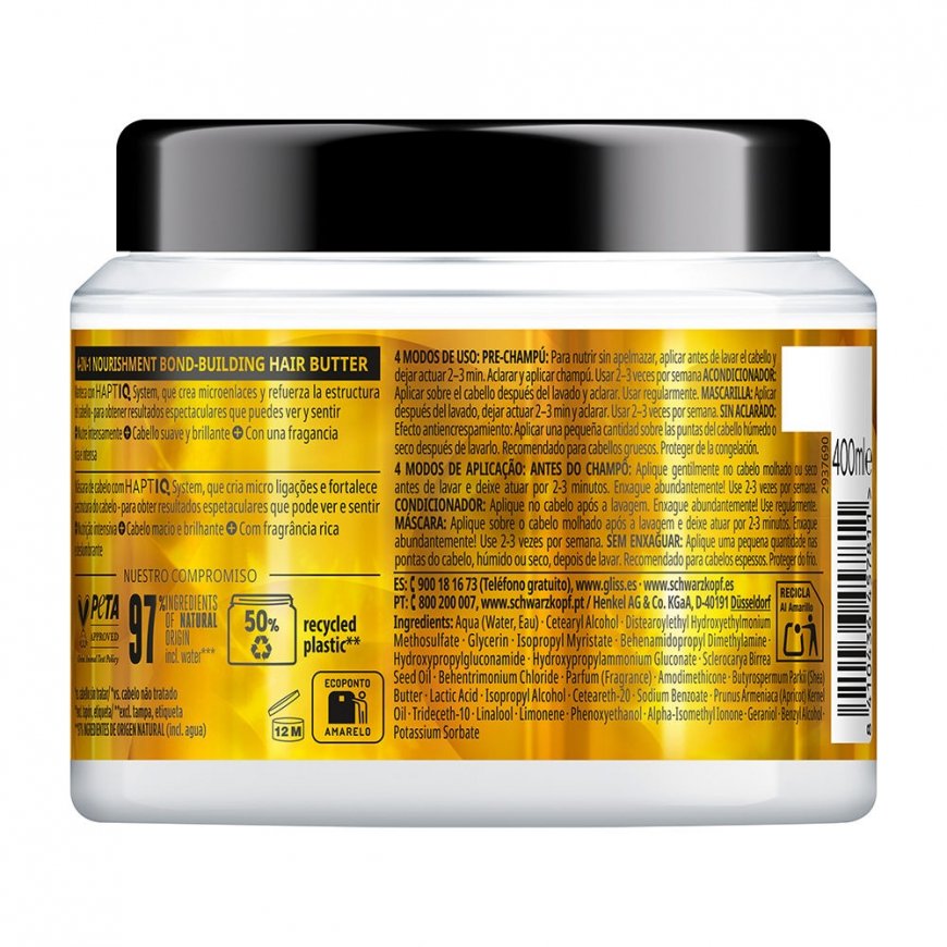 Schwarzkopf Mass Market GLISS OIL NUTRITIVE mask 400 ml