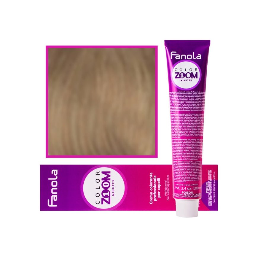 Fanola Color Zoom matējošā krāsu krēma pilna palete 100 ml - 6.3 Tumši zelta blonds – 2
