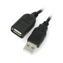 OEM USB extension A-A with On/Off switch black - 0.5m OEM USB extension A-A with On/Off switch black - 0.5m