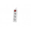 Lanberg PS1-03E-0150-W pikendusjuhe 1,5 m 3 vahelduvvoolu kontakt Hoonesisene Valge