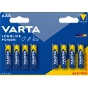 Varta High Energy AAA 6+2pcs Ühekordne patarei Aluseline Varta High Energy AAA 6+2pcs Ühekordne patarei Aluseline