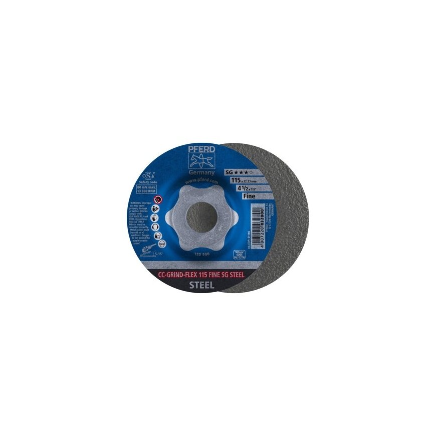 Шлифовальный диск PFERD CC-GRIND 125 STEEL