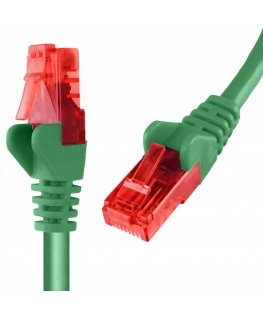 Spacetronik RJ45 CAT 6 U/UTP AWG24 kabelis zaļš 7.5m