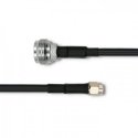 Qoltec 57030 коаксиальный кабель RG-58 1 m Тип N RP-SMA Черный Qoltec 57030 коаксиальный кабель RG-58 1 m Тип N RP-SMA Черный