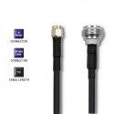Qoltec 57030 coaxial cable RG-58 1 m N-type RP-SMA Black Qoltec 57030 coaxial cable RG-58 1 m N-type RP-SMA Black