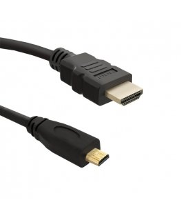 Qoltec 50401 HDMI kabelis 3 m HDMI Type A (Standard) HDMI Type D (Micro) Melns