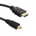 Qoltec 50401 HDMI kabelis 3 m HDMI Type A (Standard) HDMI Type D (Micro) Melns Qoltec 50401 HDMI kabelis 3 m HDMI Type A (Standard) HDMI Type D (Micro) Melns