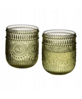 Lumarko Allesken ELISE Žalias Komplektas 4 stiklinėms 260 ml 7,5x7,5x9,2 cm