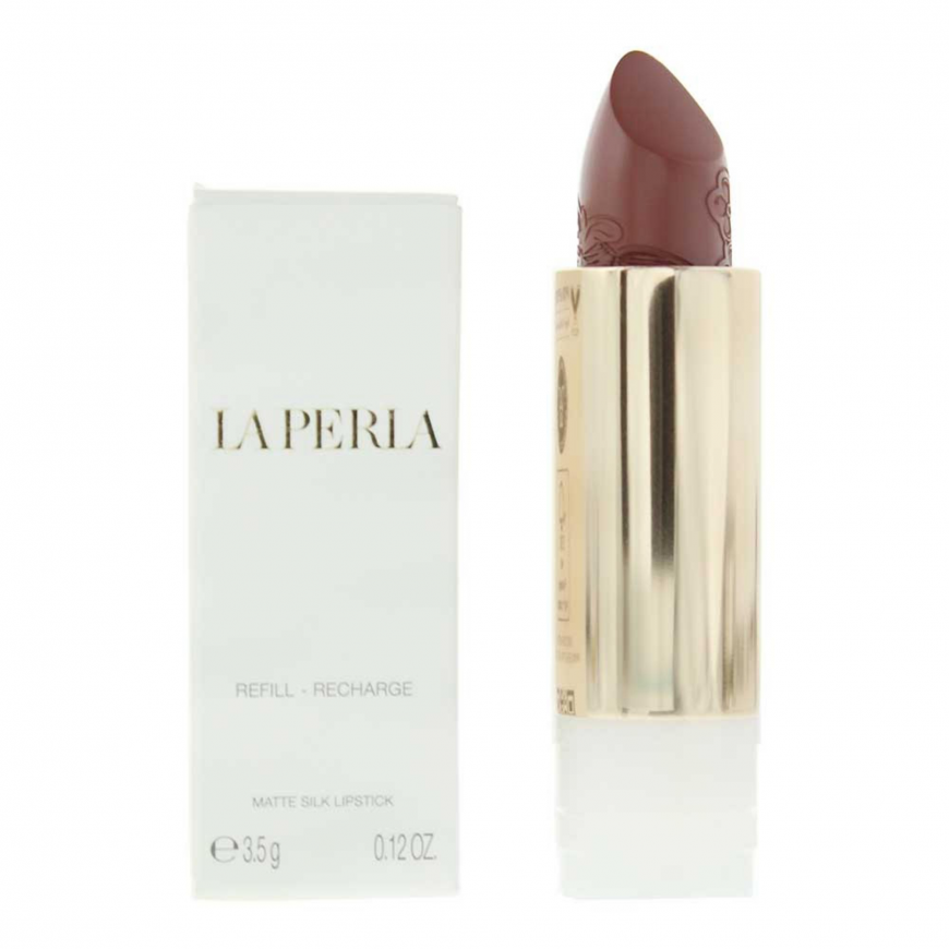 La Perla, Matte Silk, Matte, Cream Lipstick, 111, Auburn Red, Re