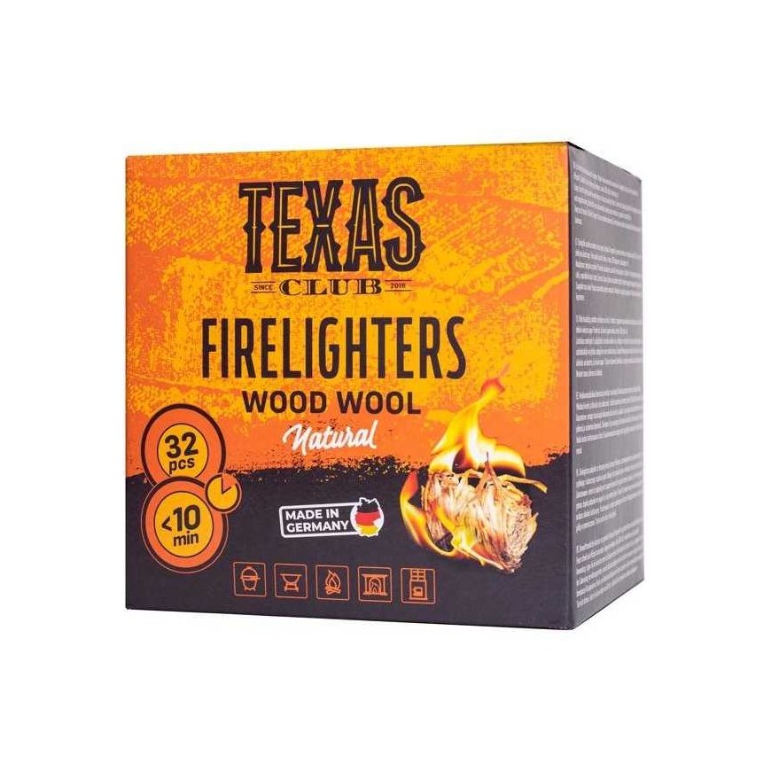 Eco-friendly twisted wood wool fire starters Texas Club