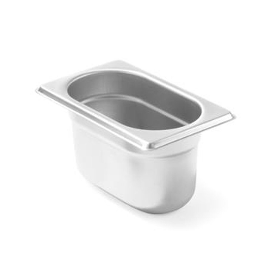 GN 1/9 container, height 100 mm, stainless steel - Hendi 800737