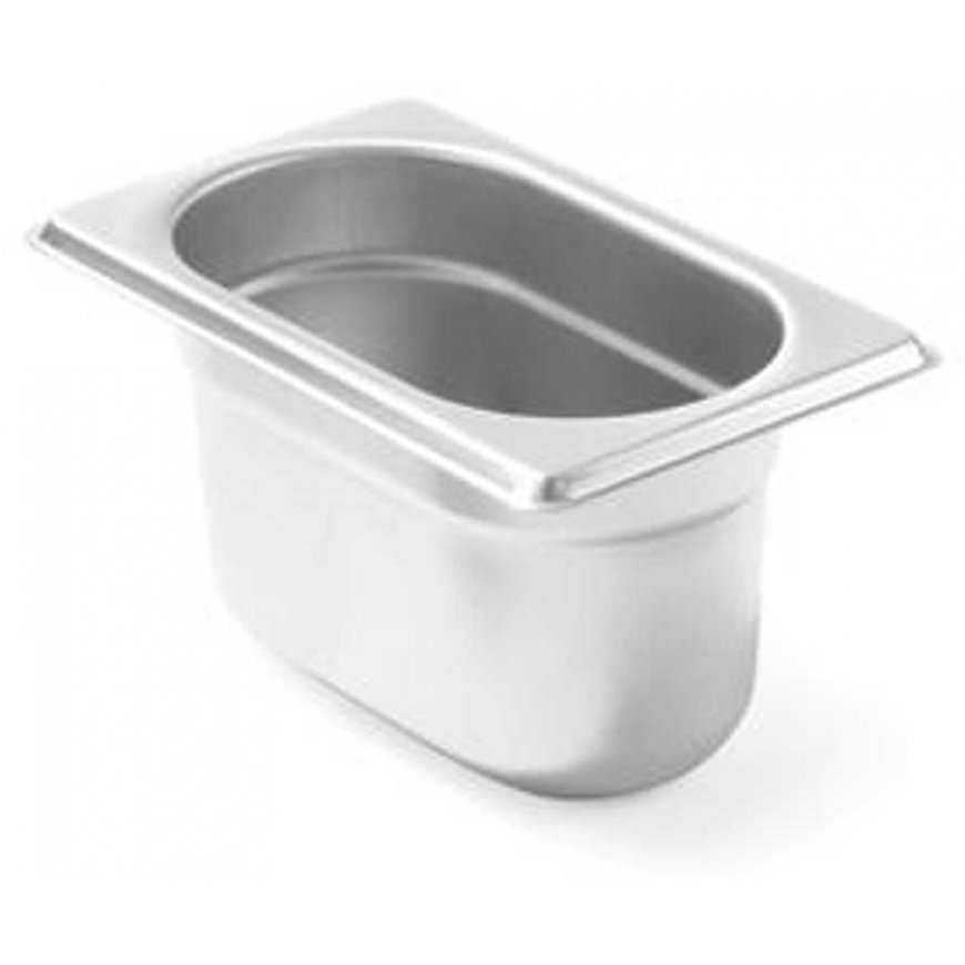 GN 1/9 container, height 100 mm, stainless steel - Hendi 800737 – 2