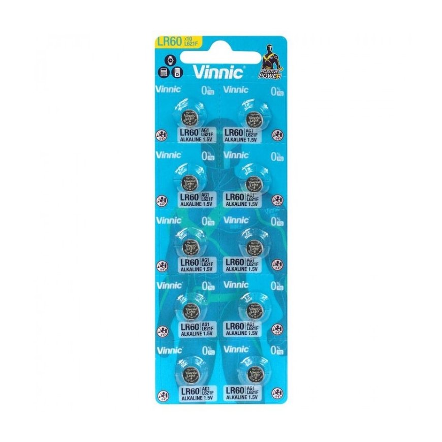 Vinnic G1 LR621 batteries 10 pcs. – 2