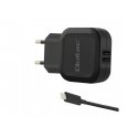 Qoltec 50188 mobile device charger Laptop, Smartphone, Smartwatch, Tablet, Telephone, Universal Blac