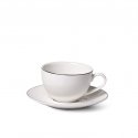 Fissman Cup with Saucer ALEKSA 250ml, white (porcelain) Fissman Cup with Saucer ALEKSA 250ml, white (porcelain)