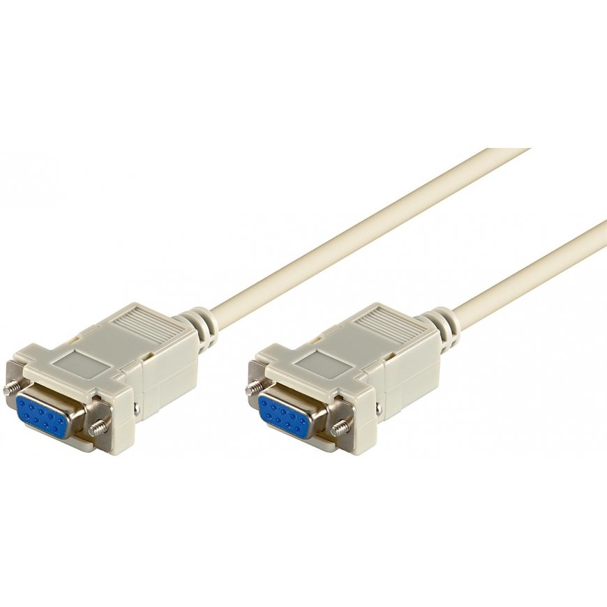 Goobay D-SUB 9-Pin Connector Cable, Female/Female, Serial 1:1 – 2