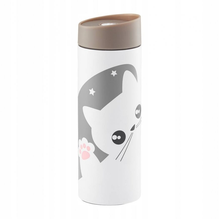 Termosmuki Kitty 350 ml tummanharmaa AMBITION – 2