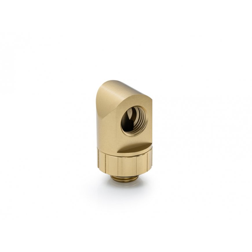Bitspower Artemis 90 Degree Fitting - rotatable, stardust golden