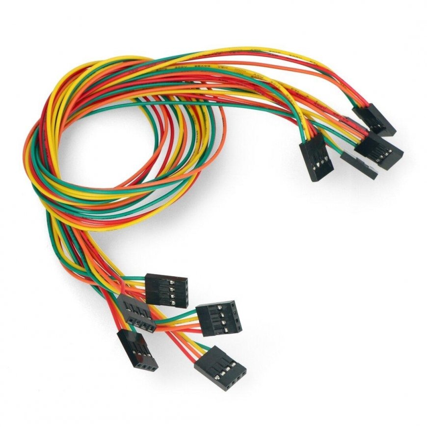 OEM 4-pin socket-socket cable - 40cm - 5 pcs