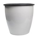 OEM PATIO self-watering pot - 22 cm white plastic pot OEM PATIO self-watering pot - 22 cm white plastic pot