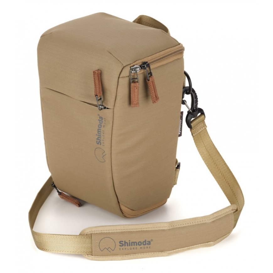 Shimoda 520-401 soma kamerai No augšas atverama soma Bēšs