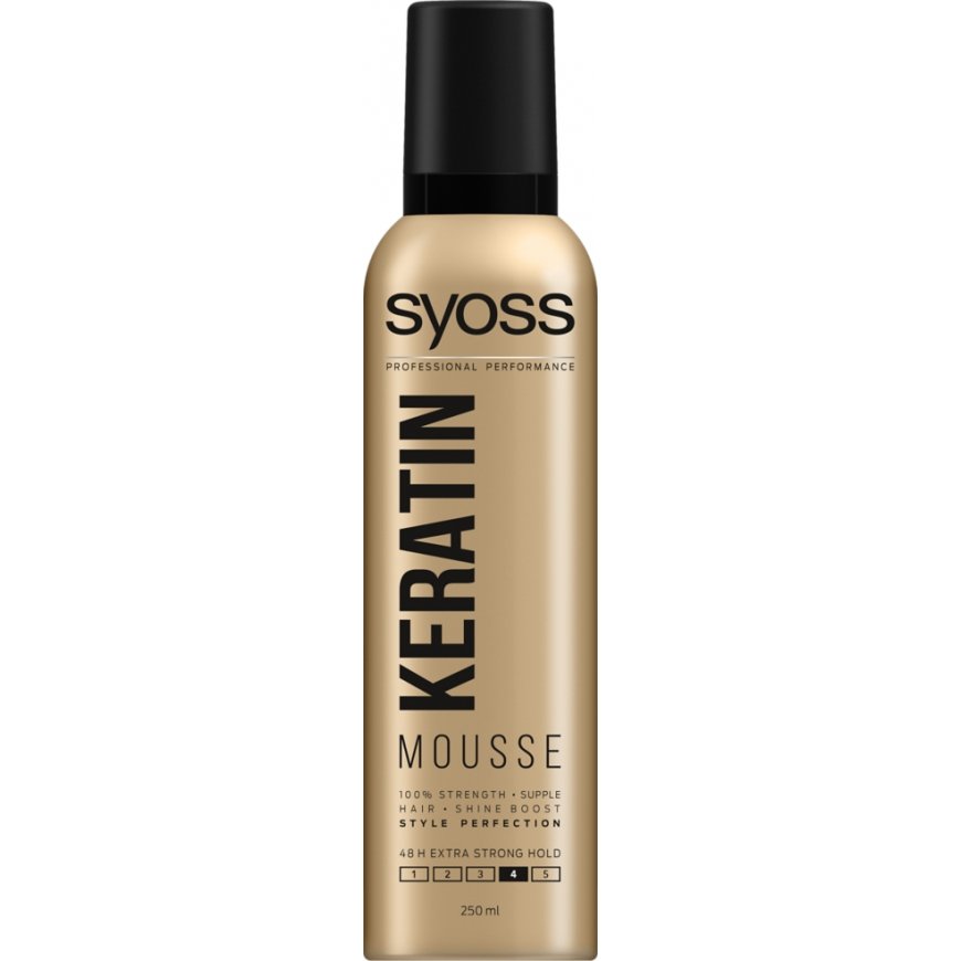 SYOSS KERATIN Plaukų putos 250 ml Fiksavimas