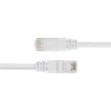 Deltaco Verkkokaapeli, Cat6, U/UTP, 24 AWG, LSZH, 2 m, valkoinen