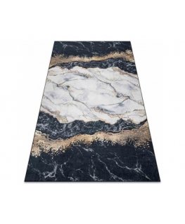 Коврик ARLEN MARBLE1 черного цвета в стиле гламур 160x220 Hakano