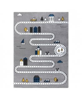 Rug TINIES STREET color gray 80x150 Hakano