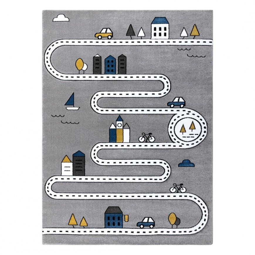 Matto TINIES STREET väri harmaa 80x150 Hakano